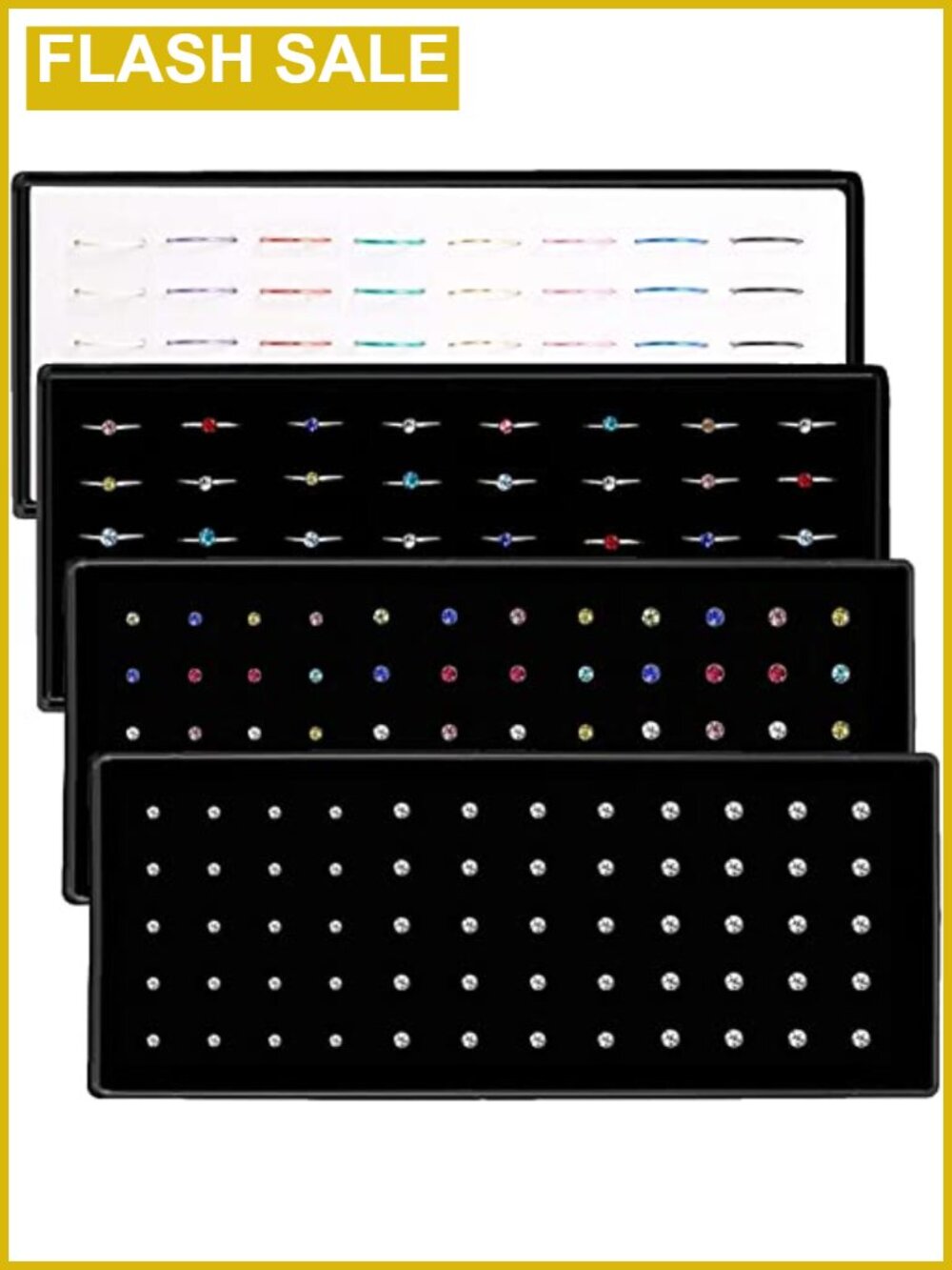 Surgical Stainless Steel Nose Rings Studs Hoops Piercing Jewelry Set Women
